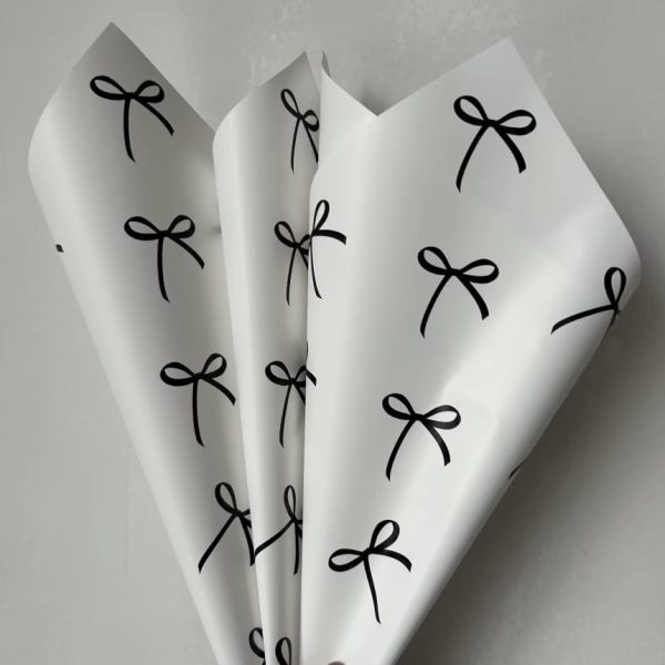 Bow Print Flower / Gift Wrap (20 Sheets Pack)