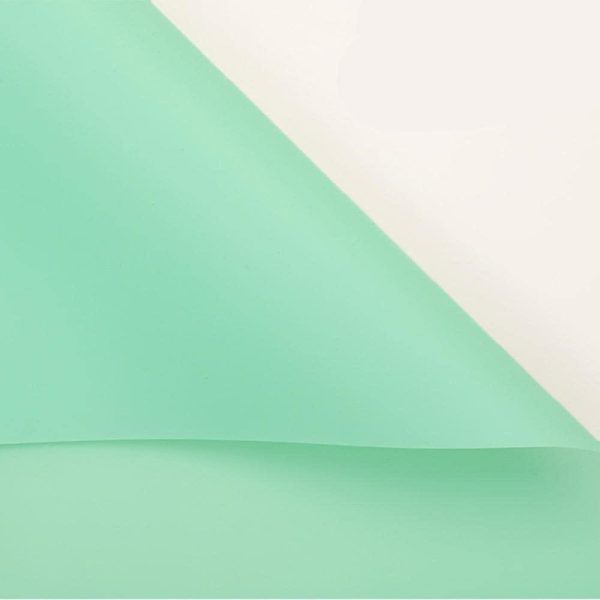 Plain Cyan Greenflower Wraps (20 Sheets Pack)