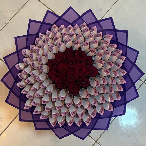 Frosted Border Flower Wrap (20 Sheets Pack)
