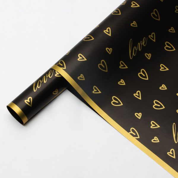 Heart Print Black